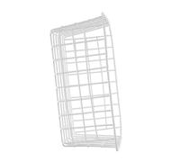 HYTROVE Bac de Rangement Alimentaire Blanc en Fil Métallique 28X21,5X12 CM, Panier pour Congélateur Coffre, pour Conserver Fruits et Légumes la Maison