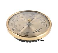 HYTROVE Baromètre à Cadran Ajustable pour Usage Domestique Station Météo Analogique avec Cadre Métallique Doré Baromètre Intérieur Traditionnel pour Salon et Bureau Mesure Précise