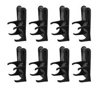 HYTROVE Base de Fixation pour Lampe Frontale de Casque de Soudage en Plastique Léger, 8 Pièces, Clip Facile à Installer pour Casques de Sécurité Lors de Travaux Prolongés