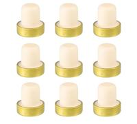 HYTROVE Bouchons pour Bouteilles de Vin en Aluminium Or 29mm, Lot de 9pcs, Matériau Sûr, pour Usage Domestique