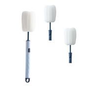 HYTROVE Brosse à Bouteille en Éponge Détachable Manche Long, Tête Remplaçable en Pp, Set 3 Pièces pour Nettoyage de Bouteilles D'eau sans Abîmer la Surface