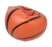 HYTROVE Canapé Gonflable Forme Balle de Basket en PVC 110x110x85cm, Pliable et Facile à Gonfler, pour Pique-niques et Usage Extérieur