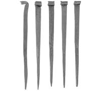 HYTROVE Clous pour Bois en Fer Argentés Résistants aux Intempéries, 5pcs pour Travail de Menuiserie et Assemblage de Terrasses en Bois Polyvalents