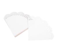 HYTROVE Cônes de Confettis de Fleurs en Papier Dentelle Blanc, 50 Pièces, Porte-Bouquet pour Mariage et Événements Festifs, 12 CM, Motif Floral Sophistiqué