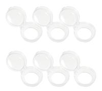 HYTROVE Couvercles de Sécurité en Plastique Transparent Protège Garçon et Filles et Adultes Pack de 6 Pièces pour Boutons de Cuisinière à Gaz S’adapte aux Boutons Ronds Cuisine