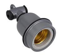 HYTROVE Douille de Lampe E27 en Céramique Argentée, Petite Douille Trois Voies Résistante à Haute Température pour Incubation et Usage Domestique