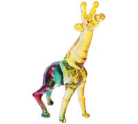 HYTROVE Figurine de Girafe aux Reflets Arc-en-Ciel Élégante et Réaliste en Cristal Centre de Table Décoration Intérieure pour Anniversaires et Pendaisons de Crémaillère