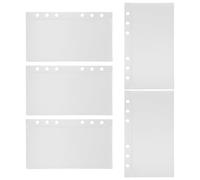 HYTROVE Intercalaires Pp pour Classeur Budget 5 Pièces, Pochettes Remplaçables en Pp, Rangement Pratique pour Cartes et Timbres, Organiseur Portable