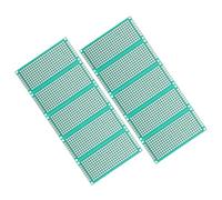HYTROVE Kit 10pcs de Circuit Imprimé Double Face en PCB Vert, Panneau Pré-étamé Fiable Espacement 2,54mm, pour Projets DIY de Soudure Électronique