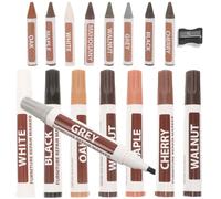 HYTROVE Kit de Réparation Marqueurs de Retouche Peinture pour Meubles en Bois Stylo Plastique pour Effacer Rayures et Taches pour Sol en Bois et Verre