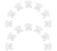 HYTROVE Lot de 20 Embouts de Rail de Rideau en Plastique Blanc Roulements de Précision pour Coulissage Silencieux, pour Chambres et Bureaux
