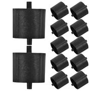 HYTROVE Noyaux de Remplacement pour Distributeur de Ruban Adhésif Support Réglable 12 Pièces en Plastique Noir Installation Facile, Accessoires pour Fournitures Scolaires et Bureau