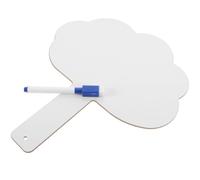 HYTROVE Palette de Réponse Effaçable à Sec Blanche pour Élèves en Bois et Abs, Légère et Résistante, Accessoire Scolaire ouleur Aléatoire