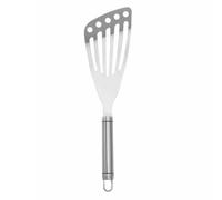 HYTROVE Pelle à Poisson pour Retourner et Égoutter Aliments en Acier Inoxydable Argentée, Spatule Multifonction Cuisine