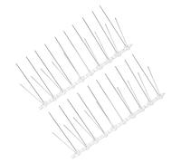 HYTROVE Pique Anti-Pigeon en Acier Inoxydable Argenté 2pcs pour Fenêtres et Clôtures, Installation Facile, Dispositif Dissuasif pour Étourneaux et Pigeons