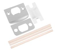 HYTROVE Plaques de Renfort en Acier Inoxydable pour Serrure de Porte en Bois, Kit de Réparation Polyvalent Insertion Fluide, pour Maison et Bureau