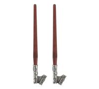 HYTROVE Porte-plume Réduit le Grattage du Papier 2 Pièces pour Stylo à Tremper en Bois et Alliage, Conçu pour Plume Pointue Dessin Croquis