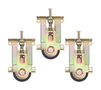HYTROVE Roulettes avec Conception Facile à Installer 3 Pièces en Métal pour Porte Coulissante et Stabilité Améliorée pour Portes D'armoire et Projets Résidentiels