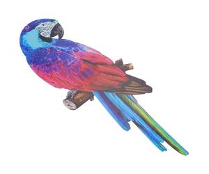 HYTROVE Sculpture Murale Perroquet en Fer pour Décoration Intérieure et Extérieure, Ornement Artisanal Métal Compact pour Salon, Jardin, Applique Murale Décorative Réaliste, Art Mural