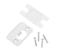 HYTROVE Sets de Plaques de Protection de Porte en Acier Inoxydable Argenté avec Kit de Vis Lot de 2 Finition Antique Fonctionnement Facile et Performance pour Porte en Bois