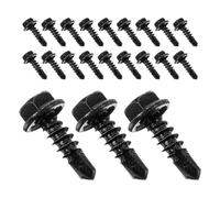 HYTROVE Vis Autotaraudeuses en Acier Inoxydable 410 Assortiment de 100 Noir M4.2 * 13 Installation Rapide pour Meubles et Charnières de Porte Adaptées aux Applications Métalliques