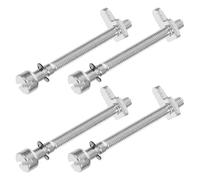 HYTROVE Vis de Réglage Tendeur de Chaîne Compatibilité et Ajustement Facile Kit de 4 en Acier Argenté pour Tronçonneuse pour Travaux Forestiers