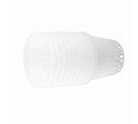 Hyuduo 10 Pièces Paniers de Culture de Plantes Hydroponiques Pots en Filet Tasses en Plastique PP Robuste Multi Couleurs Jardinage Intérieur avec Résistant à la Corrosion pour (WHITE)