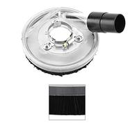 Hyuduo Cache-Poussière Universel pour Meuleuse en Polycarbonate Transparent 80-125 Mm pour Meuleuse D'angle avec Bord Amovible et Joints de Brosse Capture 99% de la Poussière en
