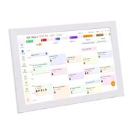Hyuduo Calendrier Numérique Intelligent 10,1 Pouces écran Tactile Montage | Synchronisation WiFi, écran IPS 1280 X 800, Prend en Charge Google Calendar, , , Boîtier ABS Blanc, Emploi du Temps Familial