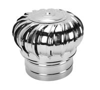 Hyuduo Chapeau de Ventilation de Toit sans Alimentation, Extracteur de | Acier Inox 304, Rotation au Vent, Roulement étanche Silencieux, Pales Larges