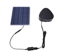 Hyuduo Chauffage D’appoint Solaire, Chauffage Portable pour Camping Car | Double Sortie USB et Compartiment à Batterie, Chauffage D’urgence de Camping pour Niche Extérieure pour Animaux Serre,