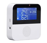 Hyuduo Compteur d'humidité de Température Intelligent, Capteur d'humidité de Température Numérique WiFi 5 en 1 avec Contrôle APP, Affichage Numérique, Conception Compacte pour la de Bureau à