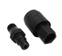 Hyuduo Connecteur Rapide de Foret à Eau fileté M22, Adaptateur à Dégagement Rapide en Acier avec Ensemble Mâle et Femelle pour Plates-formes de Forage et Forets