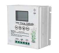 Hyuduo Contrôleur de Charge Solaire éolien 24 V 48 V, Contrôleur de Charge de Batterie Hybride MPPT 40 A avec Boîtier en Aluminium, écran LCD, Alimentation Double Canal pour Système Marin Hors