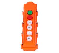 Hyuduo Contrôleur de Grue, Interrupteur à Bouton-poussoir de Station de Télécommande avec 6 Voies, évalué 220 V/500 V pour les Applications de Levage et de Levage