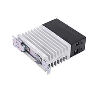 Hyuduo DIN Rail Solid State Relay, Electroplated Alloy Base, 80A | Sortie DC-AC 24-480VAC, boîtier isolé ignifuge, bornes de contact antirouille, pour le contrôle du four à moteur CNC