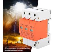 Hyuduo Dispositif Parafoudre Basse Tension 3P 420 V CA, Protection Contre Les Surtensions, Coque Ignifuge, 10 KA à 20 KA, Réponse Rapide, Installation sur Rail DIN pour Boîte de Distribution
