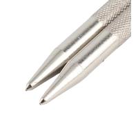 Hyuduo Ensemble de 2 Poinçons Centraux, Poinçon Conique en Acier 45# pour | Longueur 110 Mm, Poignée Moletée Antidérapante, Haute dureté, pour le Marquage des Plaques D'acier, L'usinage, L'entretien