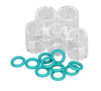 Hyuduo Ensemble de Coupelles en Verre de Soudage Matériau en Verre Kit de Coupelles en de Soudage TIG 5 en 10 Joints Toriques pour Torches WP 9 20 25 17 18 26 pour les Utilisateurs de à l'arc Sous