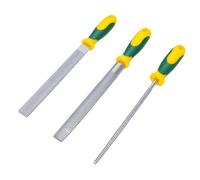 Hyuduo Ensemble de Limes à Bois 3 Pièces, Râpes Plates Demi-rondes avec | Construction en Acier à Haute Teneur en Carbone, Poignée en Caoutchouc pour Plus de Confort, Adaptée à la Fabrication de