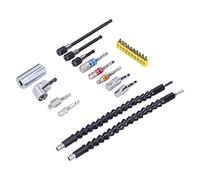 Hyuduo Extension de Foret Extension de Foret Flexible en Acier Inoxydable Adaptateur d'embout Pliable à Angle Droit de 300 Mm avec Profondeur de Rotation de 12,5 Mm Accès Rapide pour les Travaux