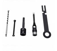 Hyuduo Foret à Trou carré de 8 Mm, Ciseau à Mortaiser à Tige Ronde pour le | Acier allié à Haute dureté, Mortaisage en une Seule étape, Convient aux Perceuses à Percussion et aux Marteaux, Coupes