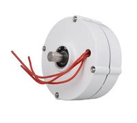 Hyuduo Générateur à Aimant Permanent, Alternateur à Aimant Permanent triphasé en Alliage d'aluminium, Conception à Double Arbre 24 V 100 W pour Utilisation d'éolienne Horizontale Verticale (200W)