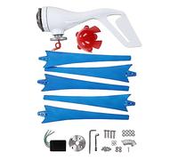 Hyuduo Générateur d'éolienne, Kit Générateur éolien 400 W avec Fibre de Nylon 5 Pales, à Aimant Permanent 12 V triphasé, Démarrage Faible 2,5 M S pour Lampadaire Hybride (24V)