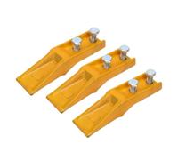 Hyuduo Godet de Creusement, 3 Pièces en Acier au Carbone, Jeu 10T | Dents de Godet, Construction en Acier au Carbone, Sol Dur Gravier ou Sable, pour Mini Excavatrices et Godets de Tracteur