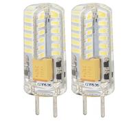 Hyuduo GY6.35 Ampoule Protection des Yeux Économie D'énergie 6000K 3W 48 Ampoule LED pour Lustre Lampe de Table 12V 2pcs, Ampoules de Maïs LED à économie D'énergie Ampoules Candélabres,