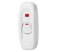Hyuduo Interrupteur à Bascule Marche/arrêt en Ligne, AC 250V, 10a, avec Indicateur LED, pour Lampe de Table et de Bureau, Interrupteur à Câble (1)