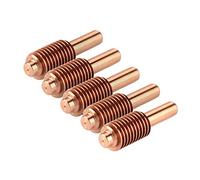 Hyuduo Kit d'électrodes de Découpe en Cuivre 220037 Consommables pour Torche 5 Pièces 100 A pour la Découpe de Métal sur Acier au Carbone, Acier Inoxydable, Aluminium pour Utilisation en Atelier