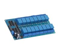 Hyuduo Module de Relais 16 Canaux, Carte de Relais de Protection Optocoupleur avec Déclencheur de Haut Niveau d'alimentation, 250 V 10 A AC 30 V 10 A DC, pour Extension PLC de Contrôle d'appareils