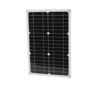 Hyuduo Panneau Solaire, Chargeur de Panneau Solaire Monocristallin 20 W 18 V avec Boîtier de Batterie et Pompe à Eau, Kit de Portable à Haute Conversion pour Lampadaire de Bateau de Voiture